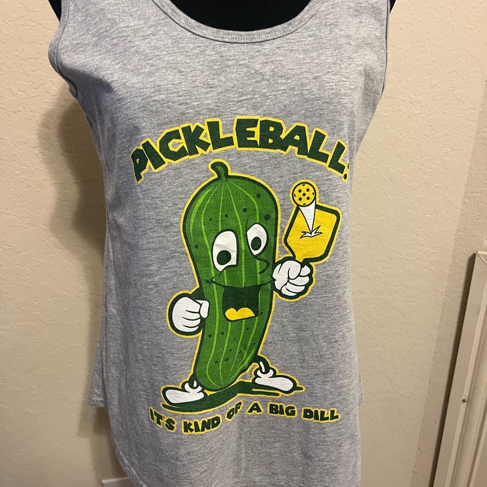 Yellow and Green Pickleball Tank Top